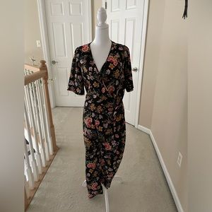 ZARA FLORAL PRINT JUMPSUIT